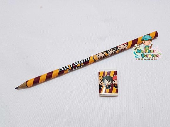 Lapis Borracha Personalizado Tema Harry Potter
