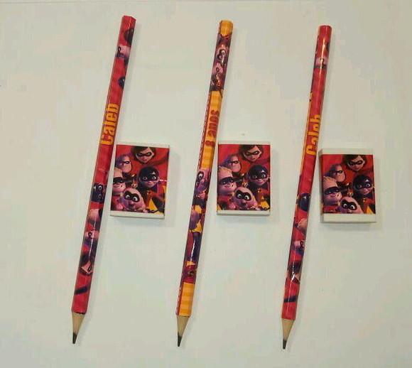 Lapis Borracha Personalizado Tema Os Incríveis