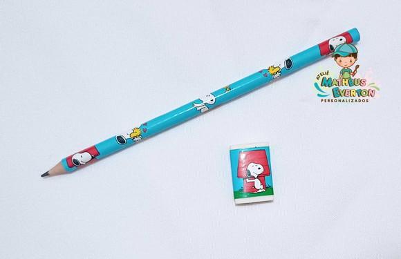 Lapis Borracha Personalizado Tema Snoopy