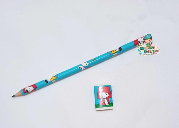 Lapis Borracha Personalizado Tema Snoopy