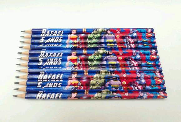 Lapis Personalizado Heróis Mavel