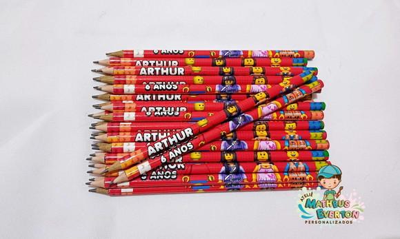 Lápis Personalizado Lego