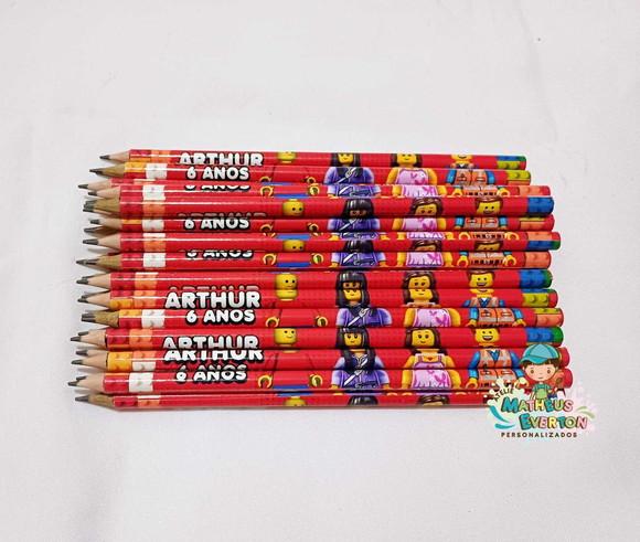 Lápis Personalizado Lego