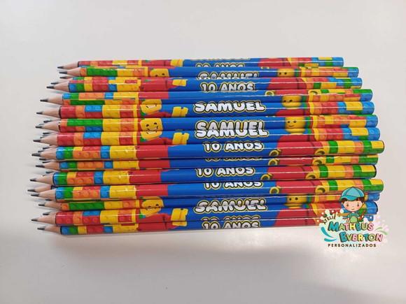 Lápis Personalizado Lego