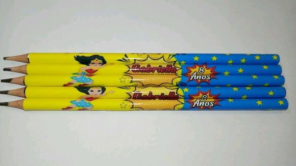 Lapis Personalizado Mulher Maravilha