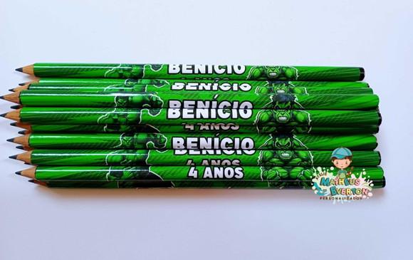 Lápis Personalizado o Incrível Hulk