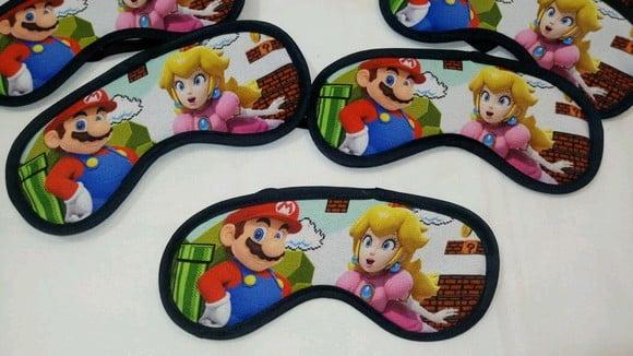 Mascara Personalizada de Dormir Mario Bros