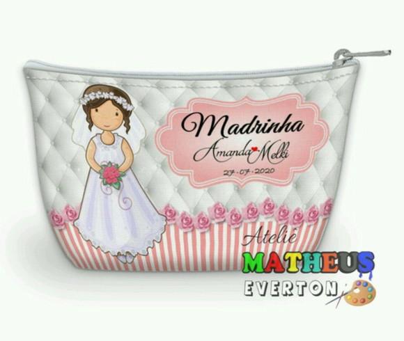 Necessaire Madrinha Noivado, Casamento, Bodas, 15 Anos