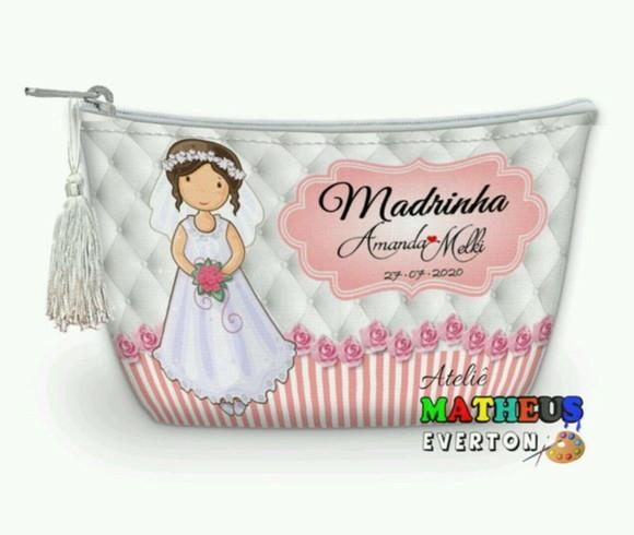 Necessaire Madrinha Noivado, Casamento, Bodas, 15 Anos