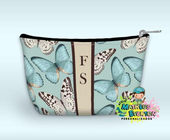Necessaire Personalizada Borboleta Neon