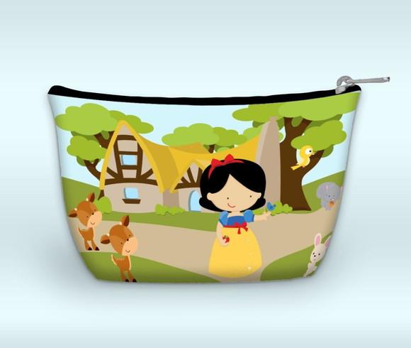 Necessaire Personalizada Branca de Neve Cute (faço Outros).