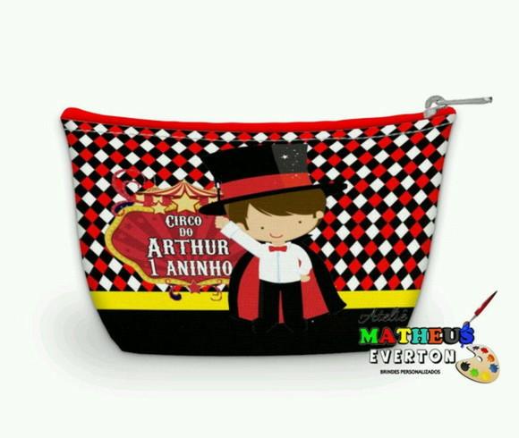 Necessaire Personalizada Circo (faço Outros Temas)