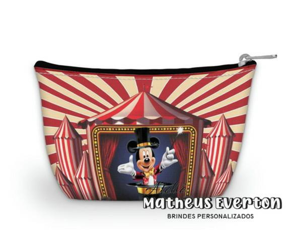 Necessaire Personalizada Circo do Mickey (faço Outros Temas)