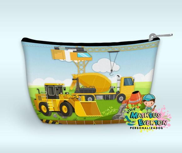Necessaire Personalizada Construção ( Faço Outros Modelos).