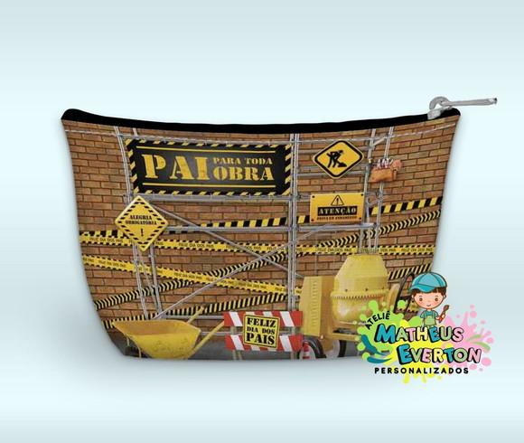 Necessaire Personalizada Construção ( Faço Outros Modelos).