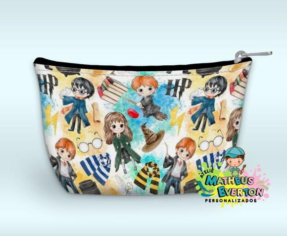 Necessaire Personalizada Harry Potter Aquarelado Faço Outros