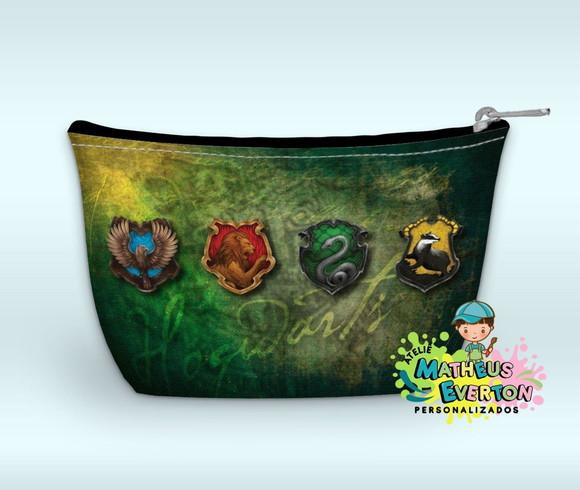 Necessaire Personalizada Harry Potter Casas de Hogwarts