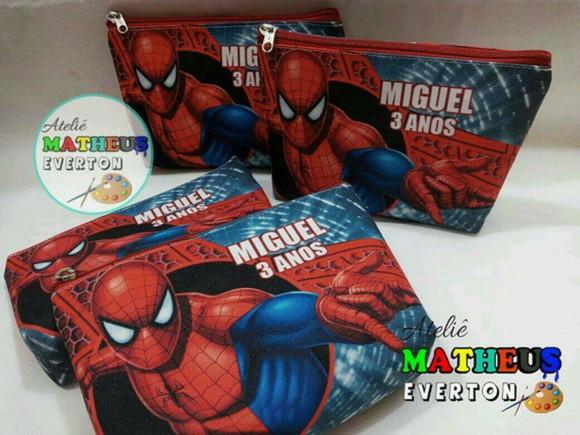 Necessaire Personalizada Homem Aranha Modelo