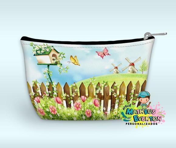 Necessaire Personalizada Jardim das Borboletas