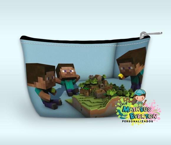 Necessaire Personalizada Minecraft (faço Outros)