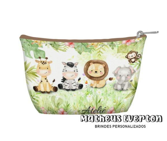 Necessaire Personalizada Safari Baby ( Faço Todos os Temas )