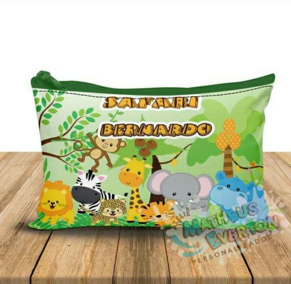 Necessaire Personalizada Safari Baby ( Faço Todos os Temas )
