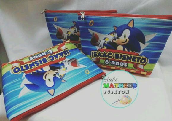 Necessaire Personalizada Sonic 2