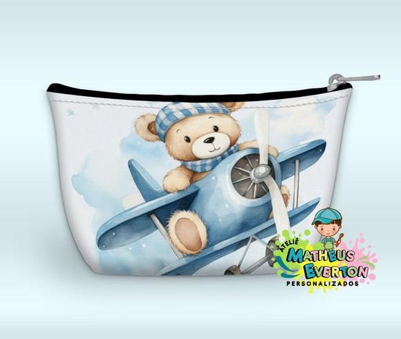 Necessaire Personalizada Ursinho Aviador