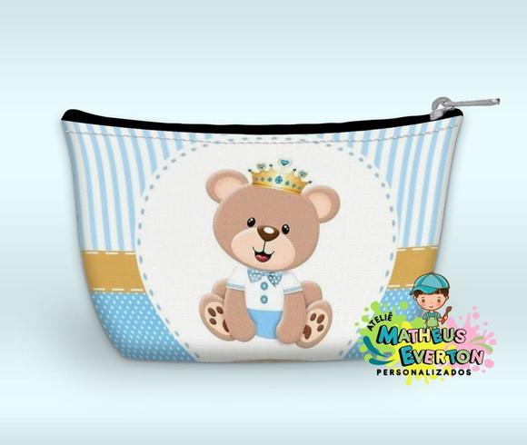 Necessaire Personalizada Urso Príncipe( Faço Outros Modelos)
