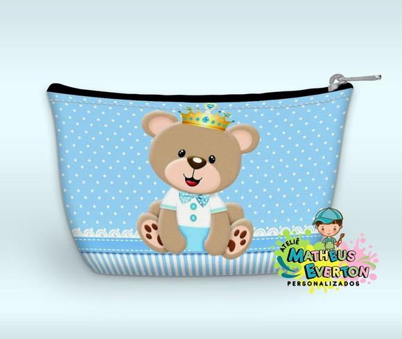 Necessaire Personalizada Urso Príncipe( Faço Outros Modelos)