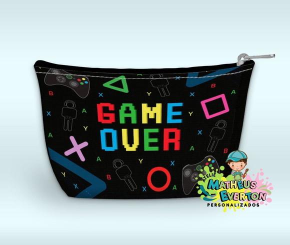 Necessaire Personalizada Video Game (faço Outros Modelos).