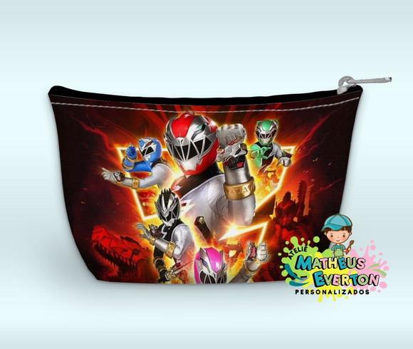Necessaire Power Rangers Dino Fury ( Faço Outros Modelos )