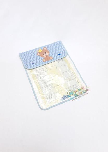 Porta Certidão de Nascimento (ursinho ou Ursinha)