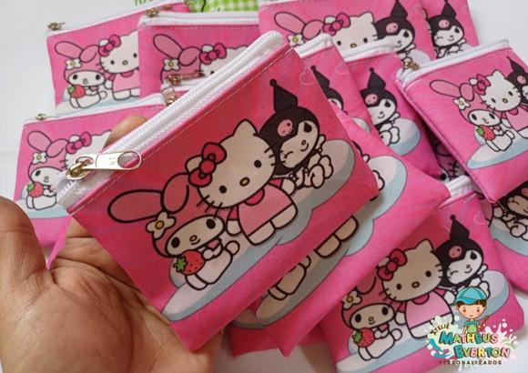 Porta Moedas Personalizada Hello Kitty ( Frente e Verso)