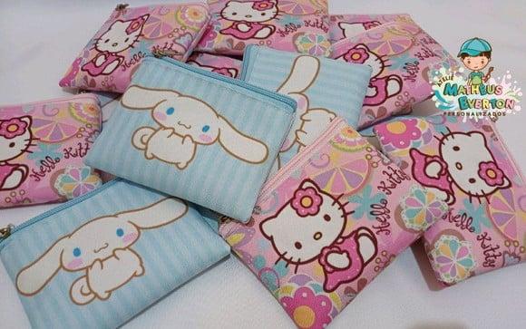 100 Porta Moedas Hello Kitty Tamanho: 10x12cm