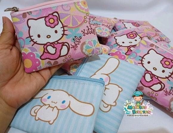 100 Porta Moedas Hello Kitty Tamanho: 10x12cm