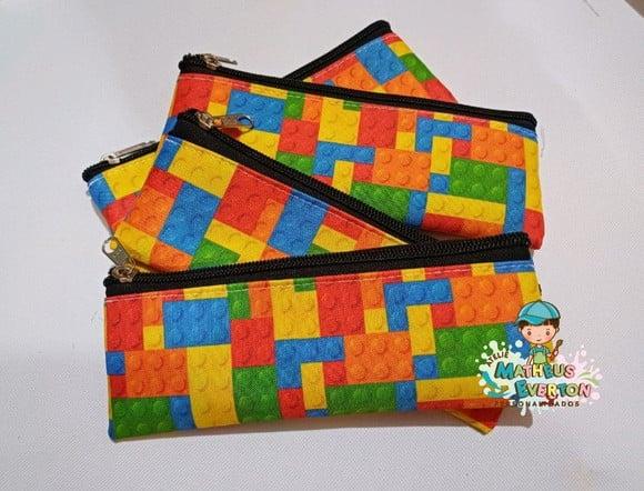 25 Estojos Slim Personalizado Lego Tam: 19x7