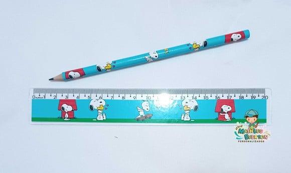 25 Lápis + 25 Réguas Personalizado Snoopy