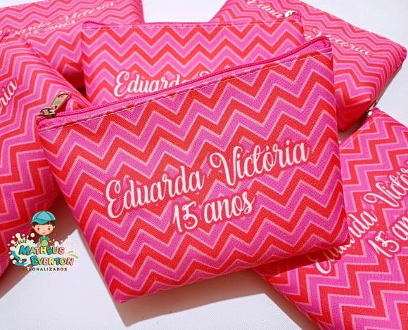 25 Necessaire Personalizada 15 Anos (fazemos Todos os Temas)