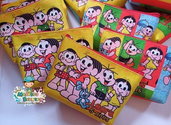 25 Necessaires Personalizada Turma da Mônica