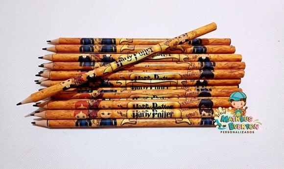 30 Lápis Personalizado Harry Potter