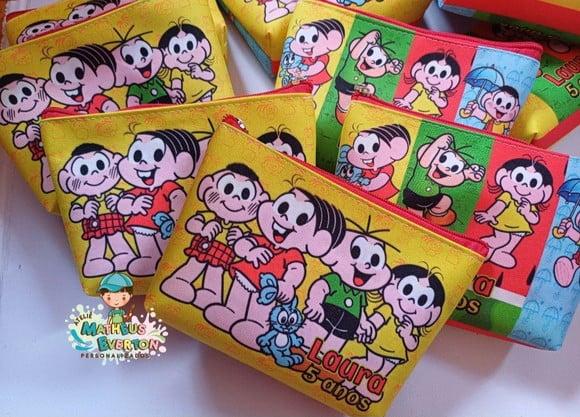 30 Necessaires Personalizada Turma da Mônica