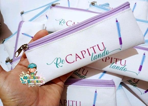 35 Estojos Slim Tam:19x7cm, Personalizamos com Sua Logo