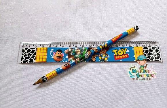 35 Kits Lápis e Régua Personalizado Toy Story