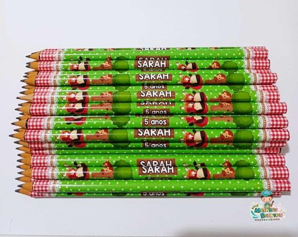 35 Lapis Personalizado Chapeuzinho Vermelho