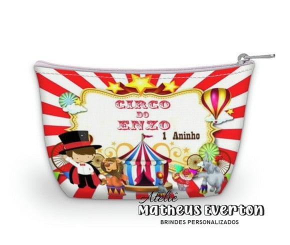35 Necessaire Personalizada Circo (faço Outros Temas)