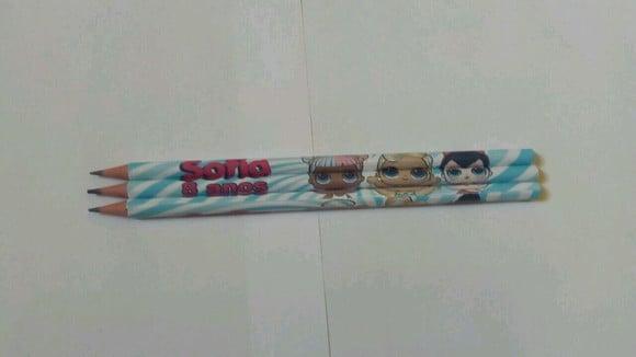 40 Kit osLapis Regua Personalizado Lol