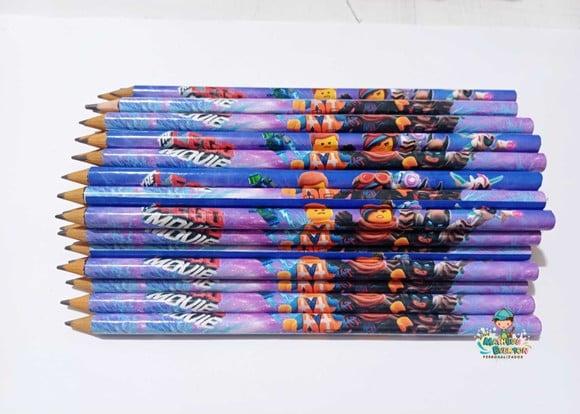 40 Lapis Personalizado Lego Movie