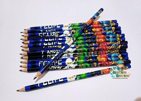 40 Lapis Personalizado Ninjago