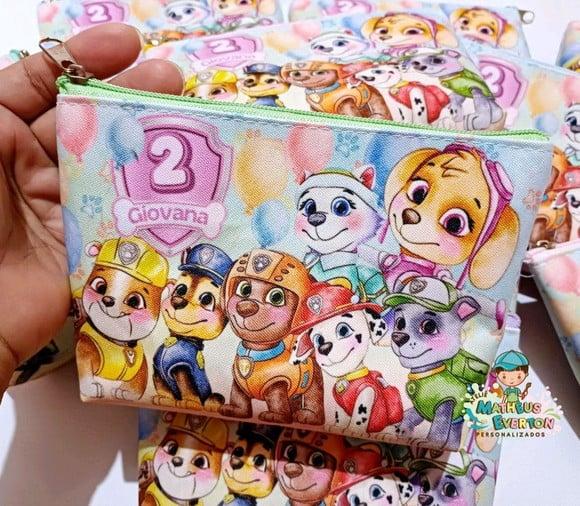 40 Necessaires Personalizada Patrulha Canina Aquarelada